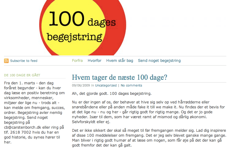 Hvem tager de næste 100 dage?